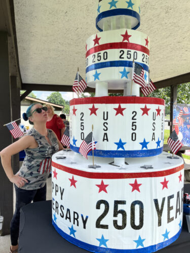 Bazetta marks America250 at township park